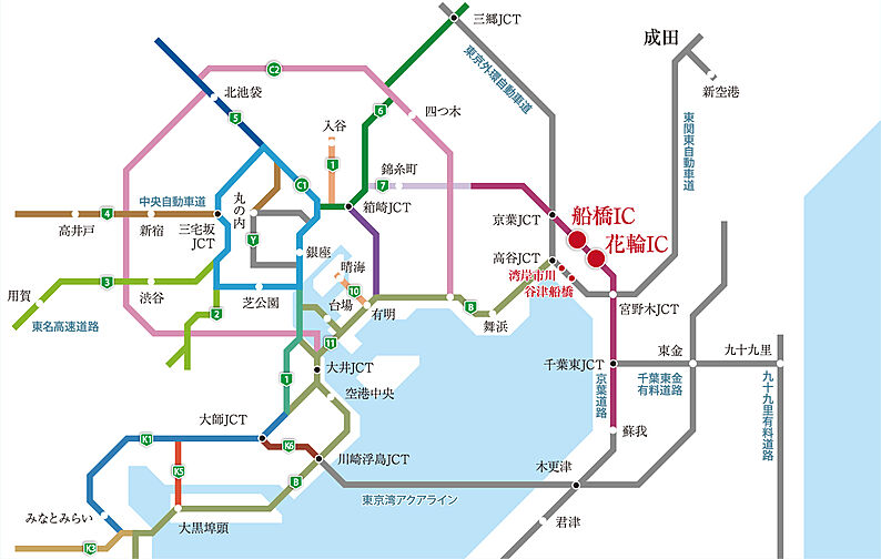 ザ・パークハウス 船橋レジデンス アクセス図