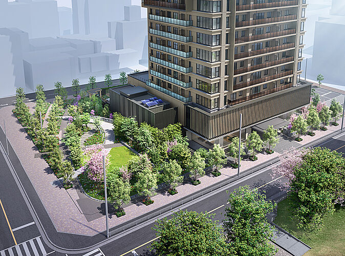 ザ・パークハウス 大阪上本町タワー シーズンズガーデン完成予想CG