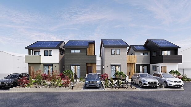 太陽光発電や蓄電池により、エコな暮らしが叶う総4棟。駅や買い物施設、金融機関などが徒歩圏内に揃う利便性×水や緑に憩う、第一種低層住居専用地域ならではの穏やかな住環境が共存する、暮らし良さに包まれます。