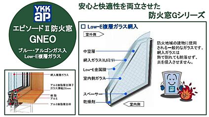 断熱性・防露性に優れた アルミ樹脂複合の防火窓