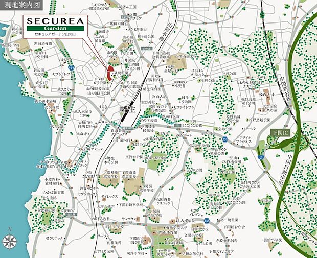 ※付近案内図