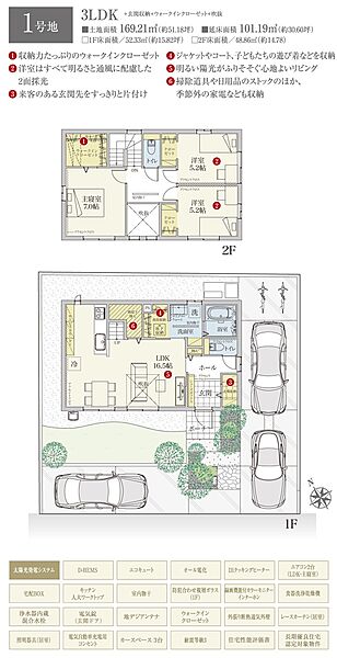 間取・外構植栽図は設計図書を基に描き起こしたもので実際とは多少異なる場合があります。 家具・家電・備品・車等は価格に含まれません。