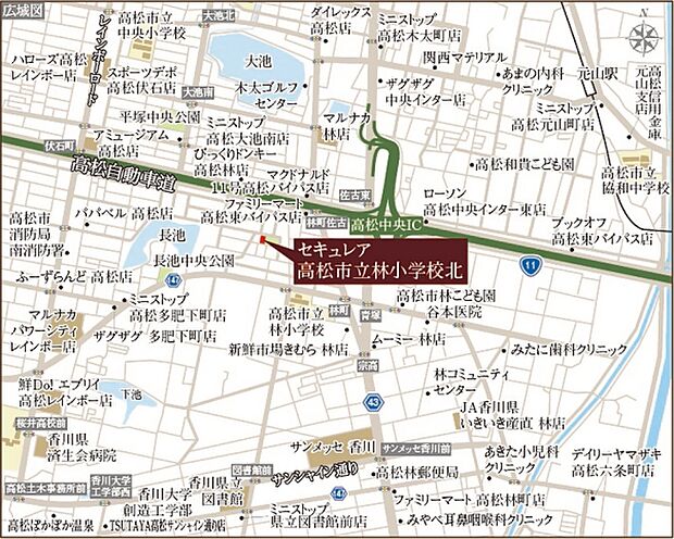 ※付近案内図