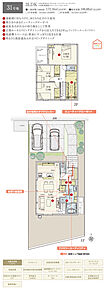 間取・外構植栽図は設計図書を基に描き起こしたもので実際とは多少異なる場合があります。 家具・家電・備品・車等は価格に含まれません。 