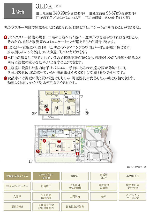 【3LDK】間取・外構植栽図は設計図書を基に描き起こしたもので実際とは多少異なる場合があります。 家具・家電・備品・車・自転車等は価格に含まれません。