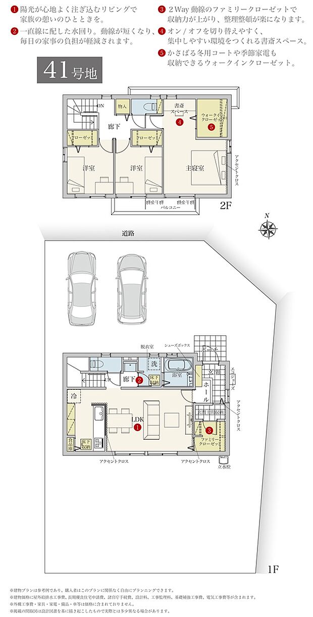 【参考プラン】［参考プラン］※建物プランは参考例であり、購入者はこのプランに関係なく、自由にプランニングできます。