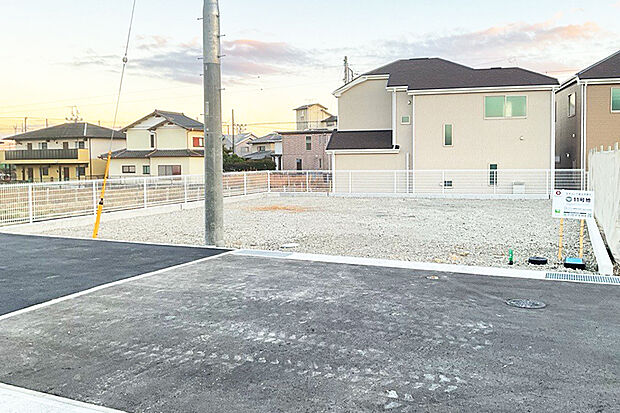 【11号地 外観】196m2以上の広々とした敷地で、様々な住まいの計画が可能。  あなただけのこだわりを詰め込んだ自由