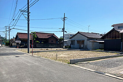 1号地 前面道路含む現地写真