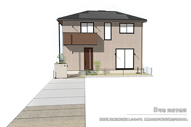 【B号地 庭・外構】完成予想図