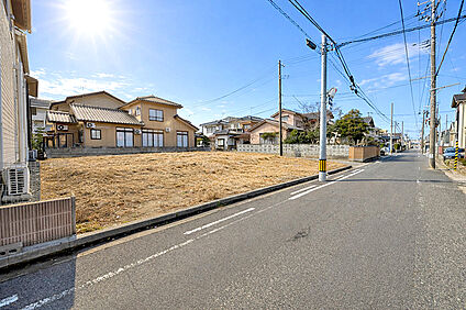 2号地 前面道路含む現地写真