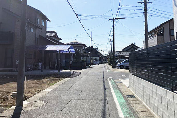 【1号地 前面道路含む現地写真】1号地