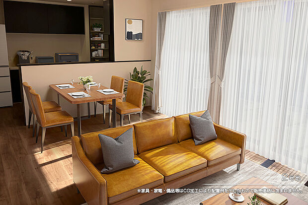 【2号地 リビング】2号地