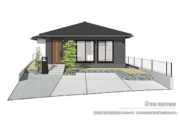 【2号地 庭・外構】完成予想図