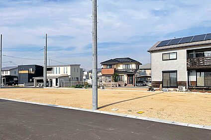 9号地 前面道路含む現地写真
