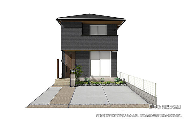 【B号地 庭・外構】完成予想図