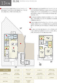 間取・外構植栽図は設計図書を基に描き起こしたもので実際とは多少異なる場合があります。 家具・家電・備品・車等は価格に含まれません。 