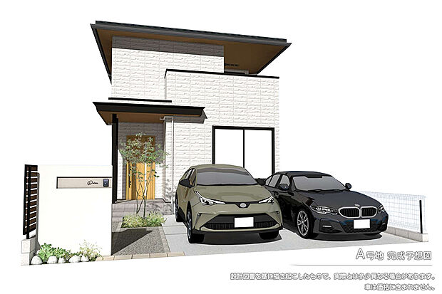 【A号地 庭・外構】完成予想図