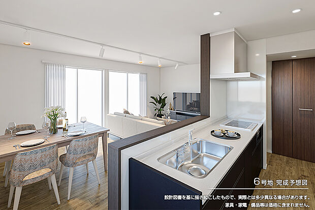 【6号地 キッチン】完成予想図