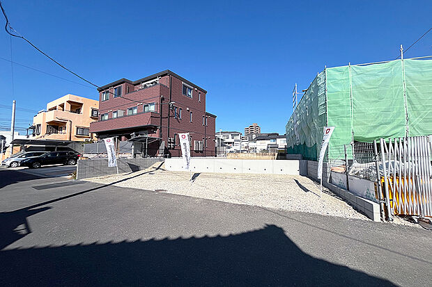 【1号地 前面道路含む現地写真】1号地