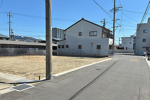 【1号地 前面道路含む現地写真】1号地