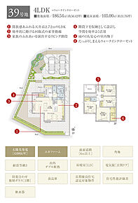間取・外構植栽図は設計図書を基に描き起こしたもので実際とは多少異なる場合があります。 家具・家電・備品・車等は価格に含まれません。 