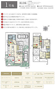 間取・外構植栽図は設計図書を基に描き起こしたもので実際とは多少異なる場合があります。 家具・家電・備品・車等は価格に含まれません。 