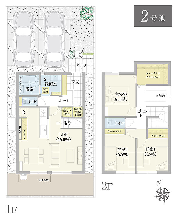【3LDK】間取・外構植栽図は設計図書を基に描き起こしたもので実際とは多少異なる場合があります。 家具・家電・備品・車等は価格に含まれません。