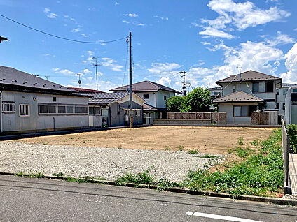 1号地 前面道路含む現地写真