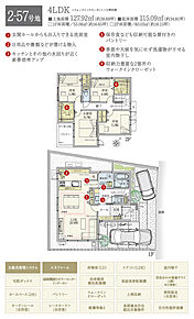 間取・外構植栽図は設計図書を基に描き起こしたもので実際とは多少異なる場合があります。 家具・家電・備品・車両等は価格に含まれません。 