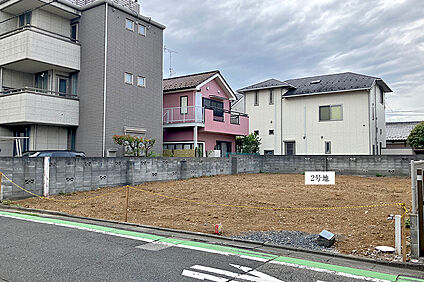 2号地 前面道路含む現地写真