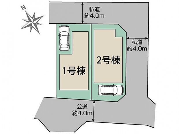 相模原市南区古淵4丁目2棟 区画図