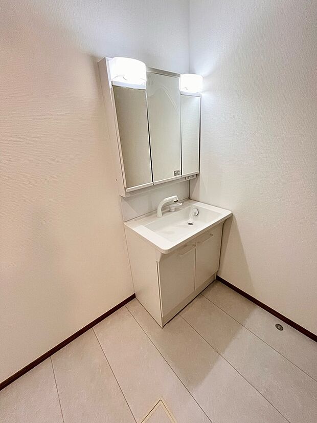 【洗面】G号棟、シャワー付き洗面化粧台