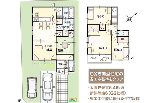 【4LDK】【ZEH仕様 + G2グレード仕様付】外構工事付、消費税込