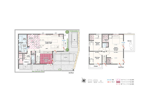 【3LDK(2・4LDK対応可※別途有償)】3LDK(2・4LDK対応可※別途有償)+ステアリビング+土間収納+パントリー+リネン庫+ウォークインクローゼット