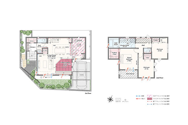 【3LDK（2LDK対応可※別途有償）】3LDK（2LDK対応可※別途有償）＋ファミリーラウンジ＋土間収納＋パントリー＋ウォークインクローゼット