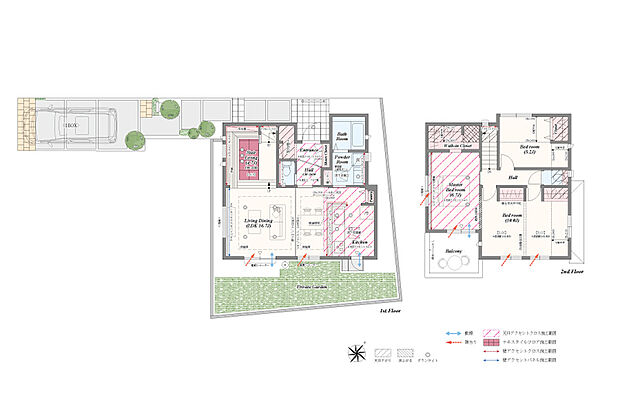 【3LDK（2・4LDK対応可※別途有償）】3LDK（2・4LDK対応可※別途有償）＋ステアリビング＋土間収納＋パントリー＋リネン庫＋ウォークインクローゼット