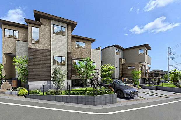 【--】植栽と建物、外部空間が一体となることで、日常の過ごし方に広がりが生まれます。
