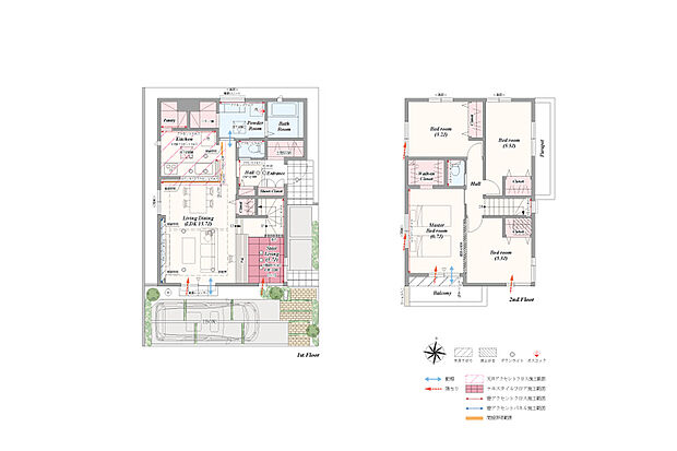 【4LDK(3LDK対応可※別途有償)】4LDK(3LDK対応可※別途有償)+ステアリビング+土間収納+パントリー+リネン庫+ウォークインクローゼット