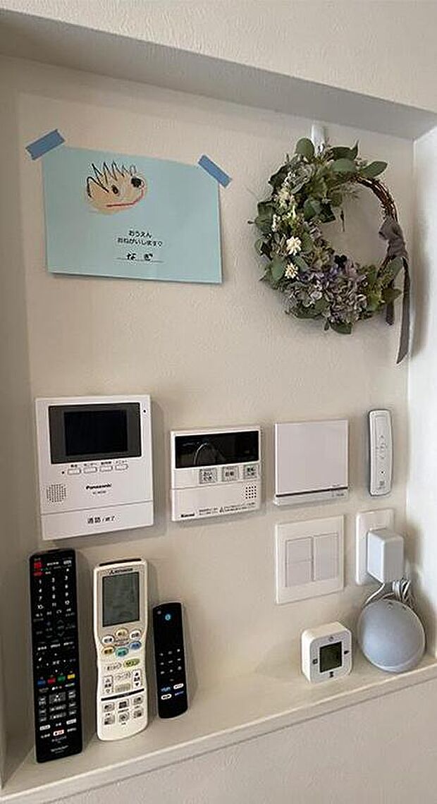 【◆コンセント位置も変更可能◆】玄関モニター・給湯コントロールパネル・照明スイッチ・コンセントなどを１か所にまとめることも可能です♪（画像の仕様は一部有償）