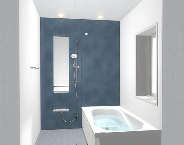 【くつろぎのおふろ空間】くつろぎのおふろ空間にこだわるLIXILのシステムバス。トレンドを意識したスタイリッシュなデザインと快適機能、掃除のしやすさなどを兼ね備えたバスルームです。