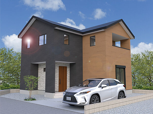 【2号棟外観完成予想図】※パースは設計図面を基にした完成予想図です。