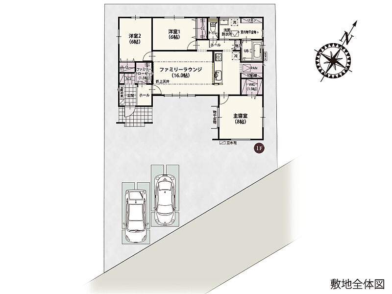 (1号棟)、価格2780万円、3LDK、土地面積251.56m2、建物面積91.09m2