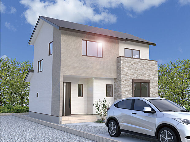 【7号棟外観完成予想図】※パースは設計図面を基にした完成予想図です。