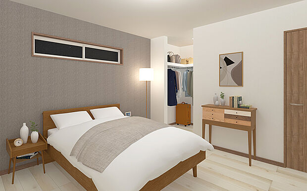 【3号棟 主寝室イメージ】
※画像は設計図面を基に作成したイメージです