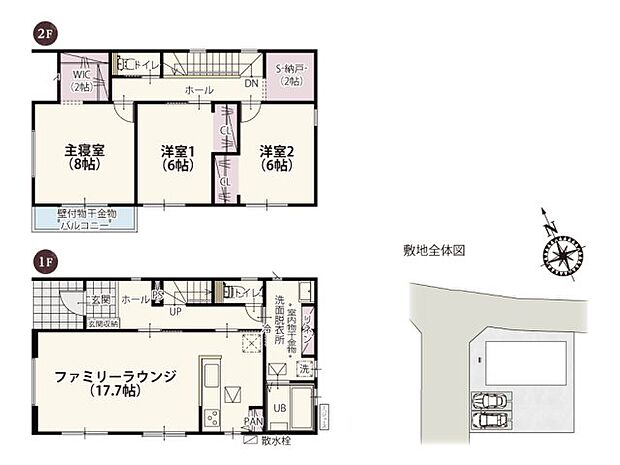 全居室南向きで明るく穏やかな光がお部屋を照らします。リビングは約17帖のストレートタイプ。開放感のある間取りが魅力的です。
