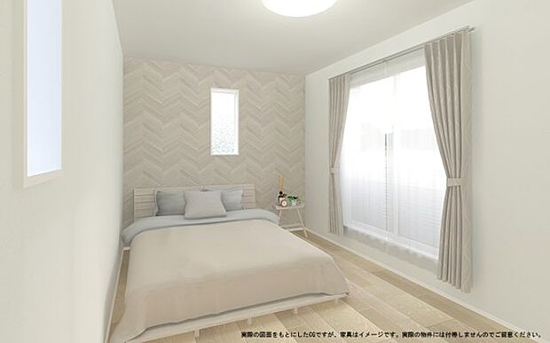 【主寝室 イメージパース】 ※画像は設計図面を基に作成したイメージです。