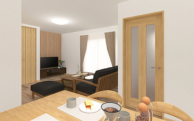 【【1号棟 LDKイメージ】】※画像は設計図面を基に作成したイメージです