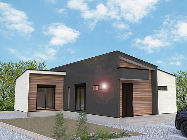 【【3号棟外観完成予想図】】※パースは設計図面を基にした完成予想図です。