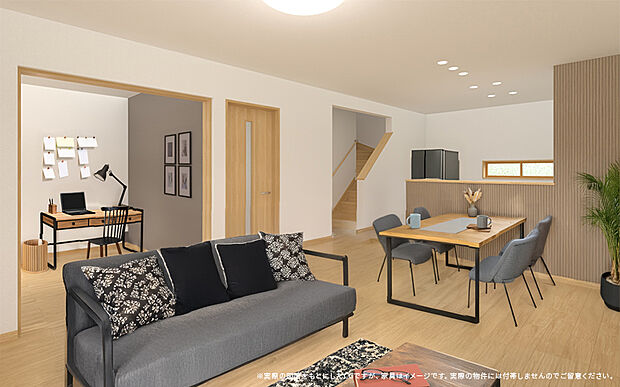 【【2号棟 内観パース】】※画像は設計図面を基に作成したイメージです。