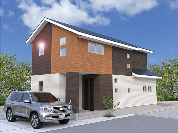 【【6号棟外観完成予想図】】※パースは設計図面を基にした完成予想図です。